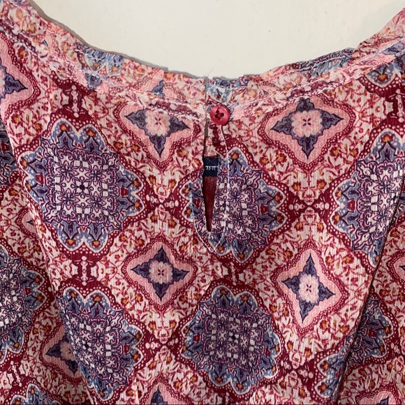 American Eagle Paisley Semi Sheer Crop Tank - Picture 5 of 6